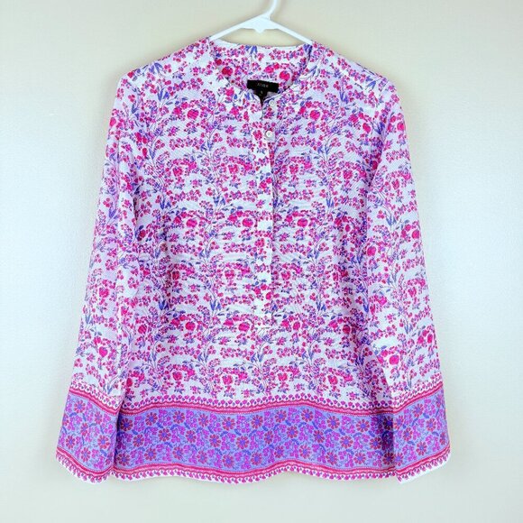 J. Crew Tops - NWOT J.Crew Boho Border Print Cotton Tunic Blouse – Women’s Small